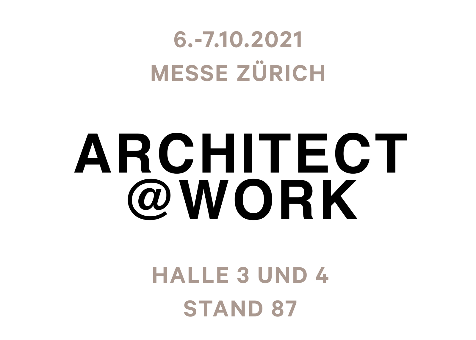 Architekt@Work Zürich 2021 - Ceramic District